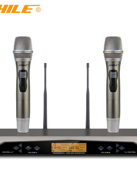 狮乐（SHILE）一拖二无线真U段麦克风话筒专业家用Kother/其他 无
