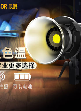 奉科（FENGKE）录明CL60双色温直播补光灯LED手持户外摄影灯网红