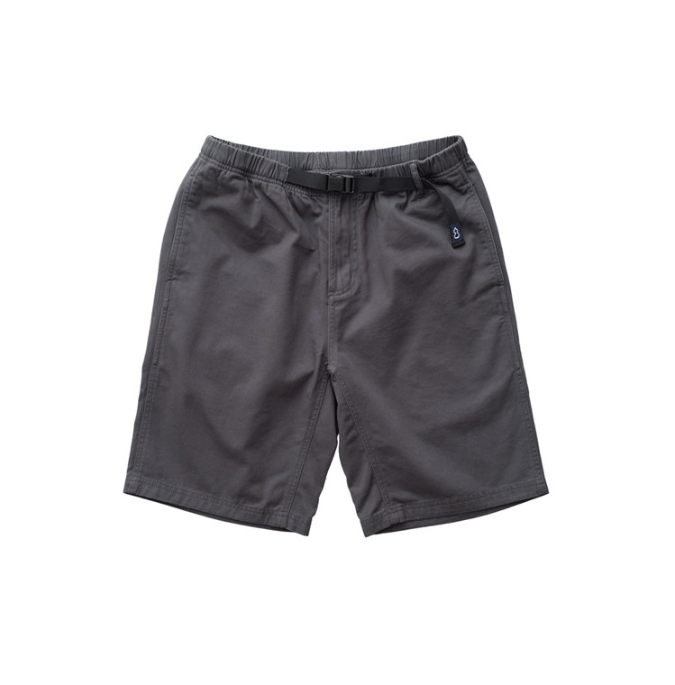 吃茶去卡扣腰带短裤宽松版 可调节腰围休闲短裤 男女百搭