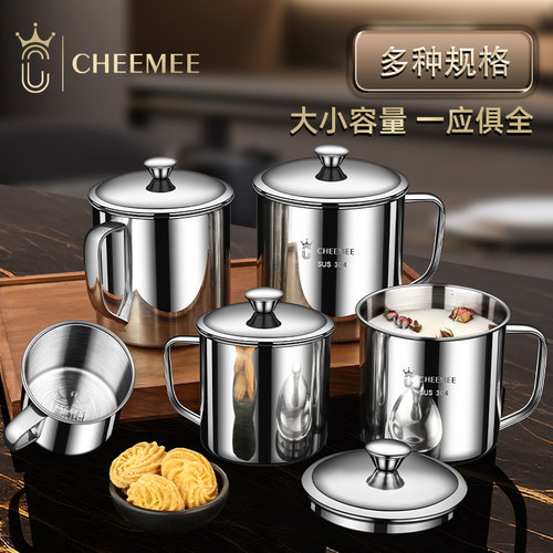 CHEEMEE厚带盖喝水杯子怀旧老式