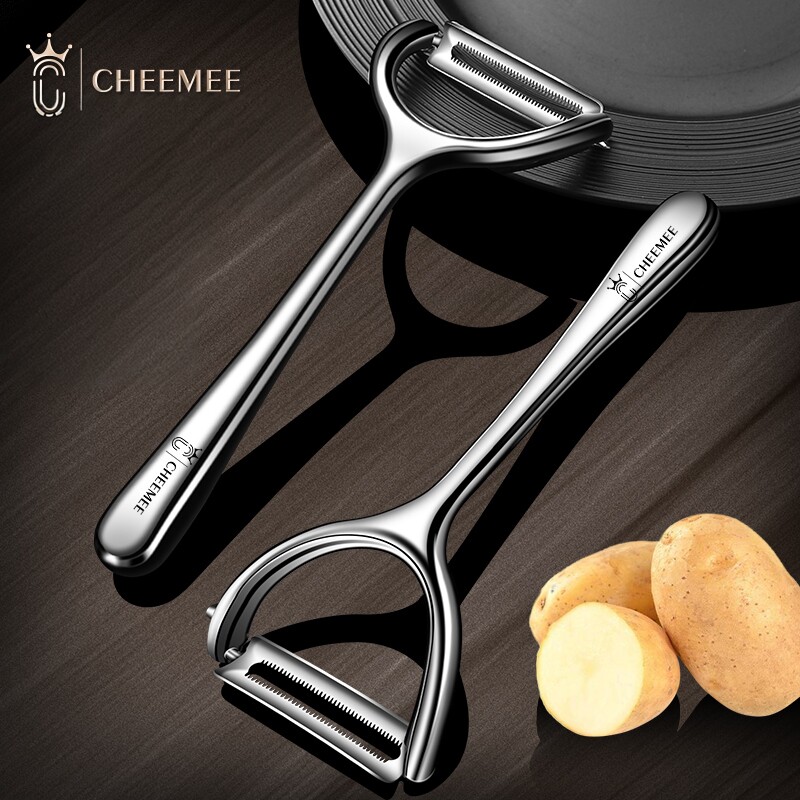 CHEEMEE削皮刀不锈钢厨房水果刮皮刀瓜刨土豆神器苹果刨刀削皮器