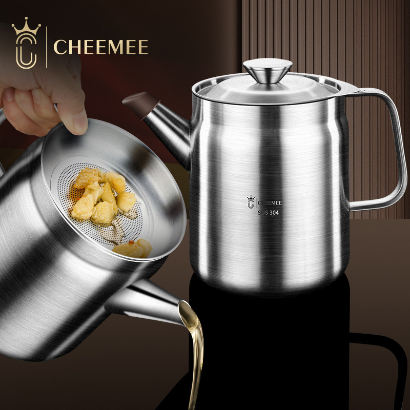 加厚滤油壶厨房家用304不锈钢防漏储油罐大容量过滤油渣神器油瓶,3C数码配件,USB多功能数码宝,淘宝优惠券,粉丝福利购,淘宝优惠卷