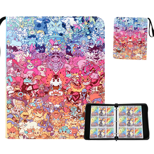 豪华高档宝可梦卡片收纳册图鉴神奇宝贝收藏册游戏王卡册口袋妖怪
