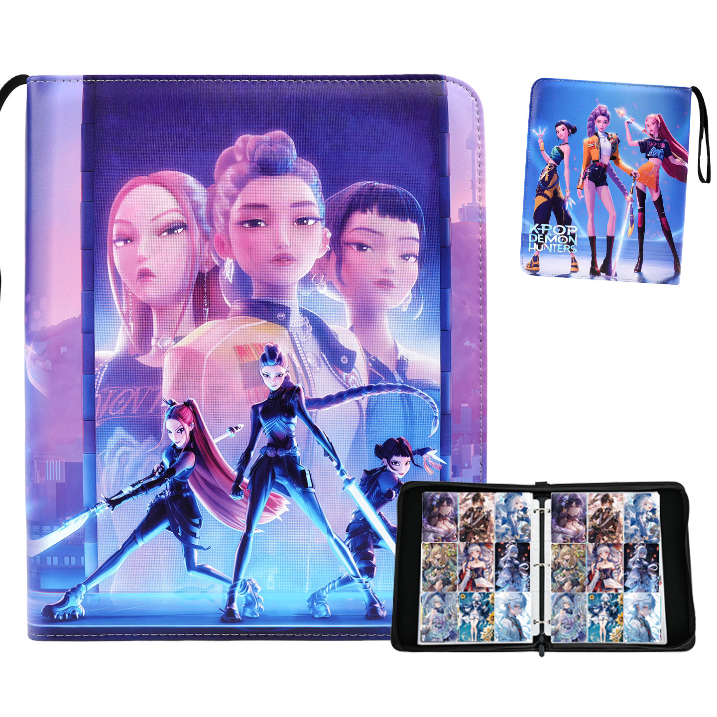 猎魔女团卡片收藏册九宫格卡包大容量活页收纳册儿童卡牌收集册包