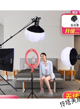 琦莎神牛新款神牛摄影灯套装SL200WII二代太阳灯LED常亮灯视频直