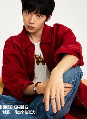 babama好事系列好事连连蹄环戒指情侣对戒男戒指马年生肖圣诞礼物