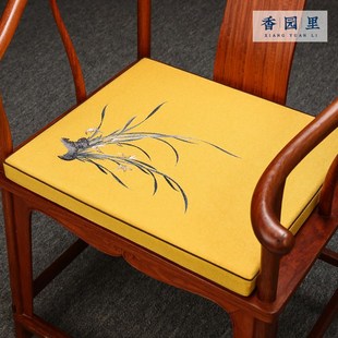 茶桌椅座垫四季 坐垫椅子垫加厚新中式 通用餐椅凳子垫子可拆洗椅垫