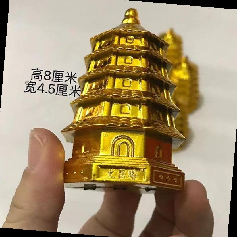 迷你模型六角塔顶文昌塔顶莲花菠萝糖塔斋菜塔顶塑料菠萝金色糖塔