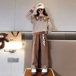 女童卫衣春秋新款 儿童休闲长袖 娃娃领上衣小女孩秋季 衣服 洋气秋装