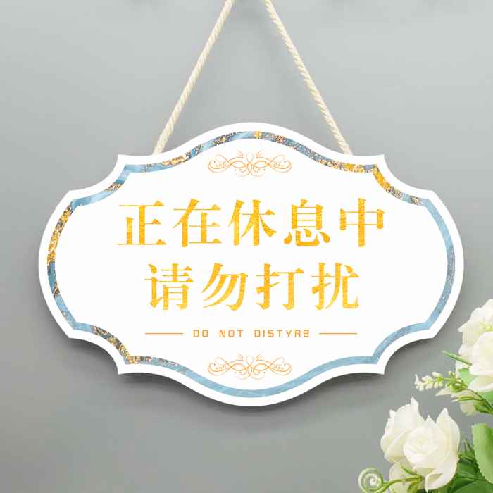 定制工作中请勿打扰创意挂牌私人场所睡觉中门牌休息中勿扰提示牌