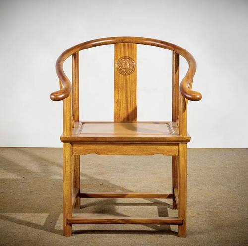 奥坎太师椅全实木圈椅