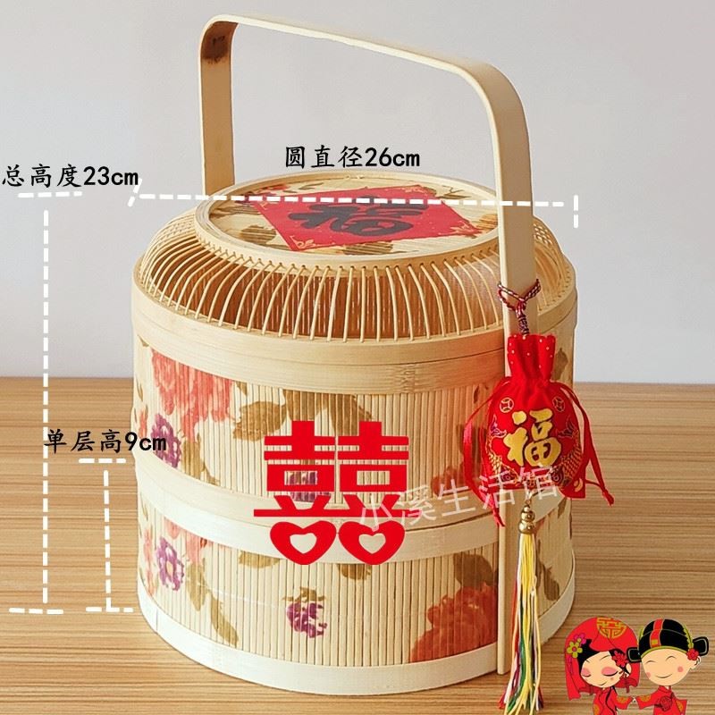 结婚用喜篮子过大礼吃喜图片