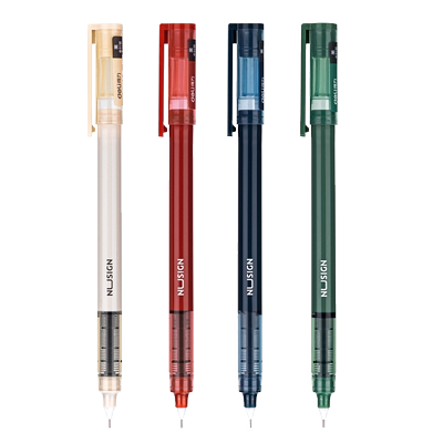 得力直液式走珠笔速干考试专用