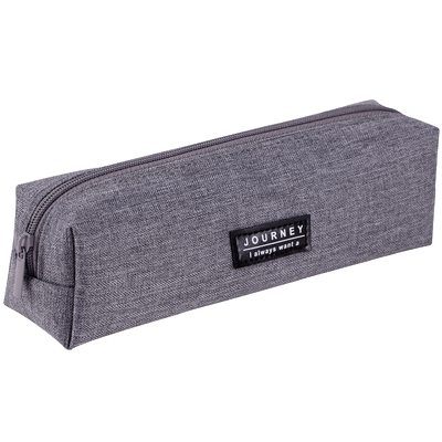 得力大容量多功能小方包帆布笔袋