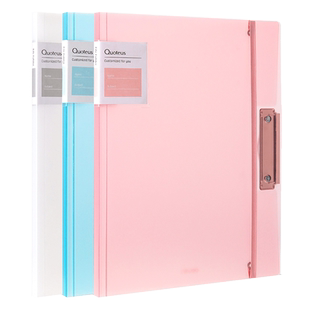 得力a3透明试卷夹小学生初高中生试卷收纳夹写字夹板子大容量科目试卷整理简约文件夹翻页板夹72551