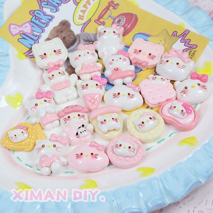 树脂配件kitty手工发夹饰品材料