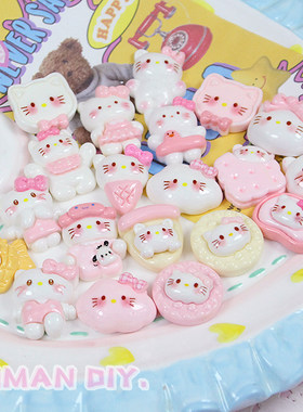 树脂配件kitty手工发夹饰品材料