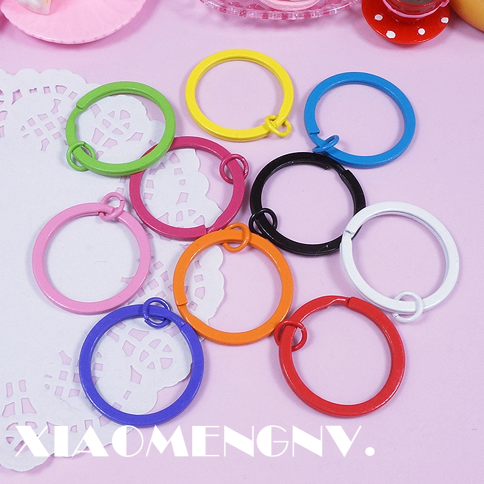 糖果色钥匙圈挂件手工材料