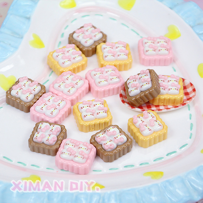 亮面卡通猫咪四联KT饼干DIY