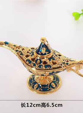 阿拉丁神灯家用客厅祝福许愿灯创意书房工艺品复古俄罗斯摆件礼物