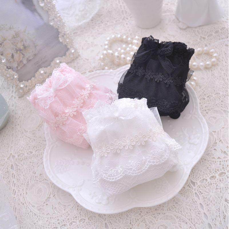 袖套短款女秋冬羽绒服防脏护袖上班蕾丝白色套袖女冬办公室工作米