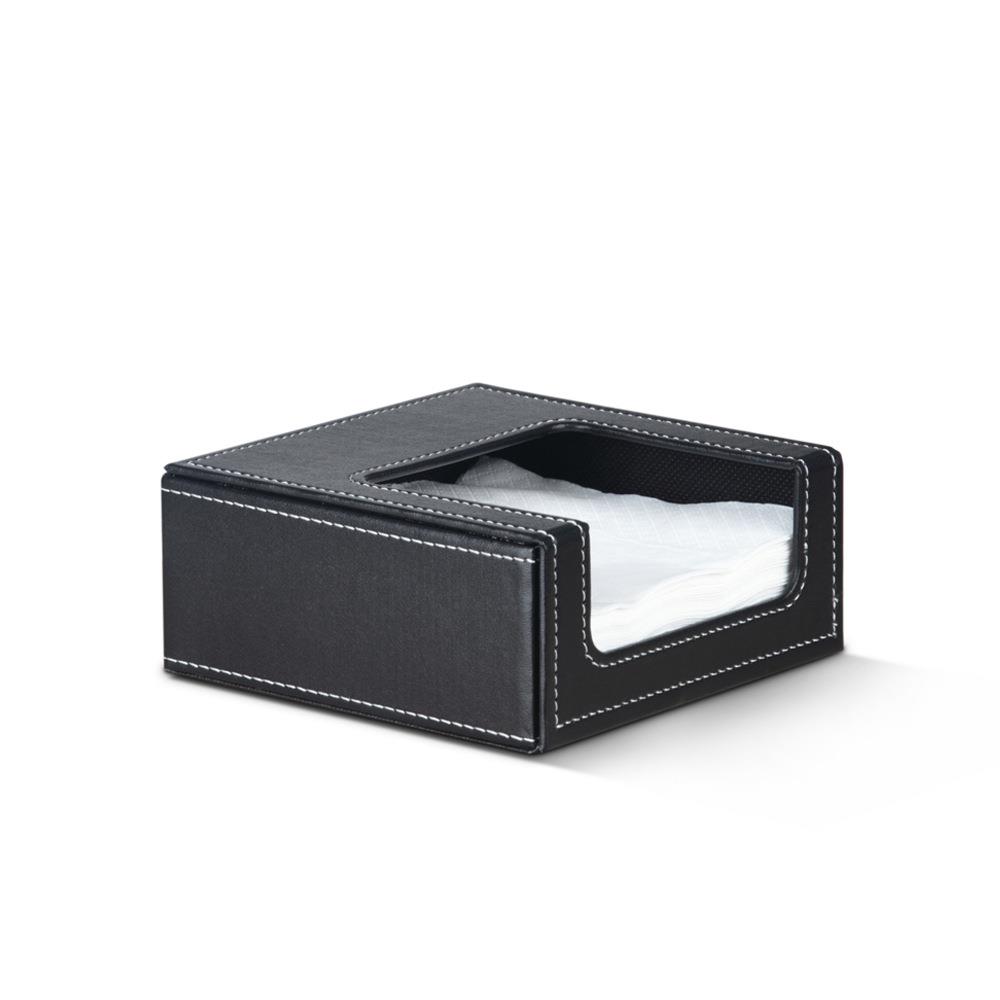 创意皮革方巾纸巾盒 高档西餐厅酒店专用抽纸盒230纸巾盒面巾饭店