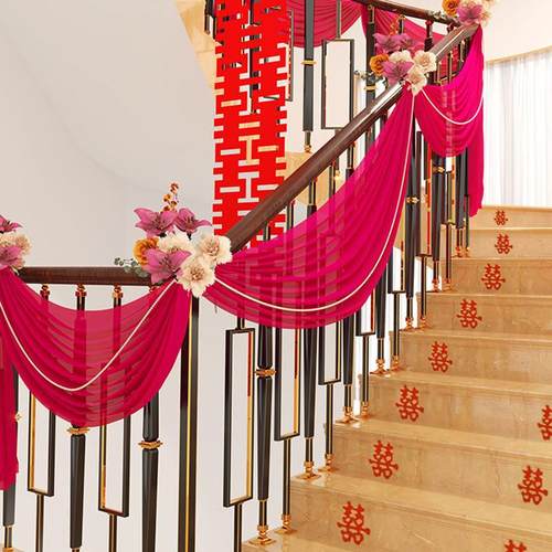 结婚喜字不干胶楼梯喜字贴迷你贴纸婚房装饰布置小喜字