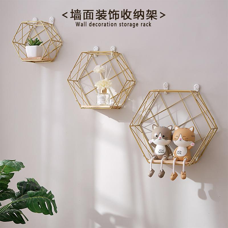 理发店置物架发廊毛巾架美发店专用墙柜收纳架放置架壁挂式免打孔