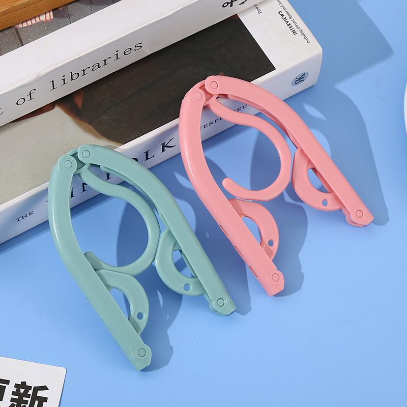 旅游便携式衣架布艺可折叠魔术贴晾衣服夹子旅行衣夹出差晒衣