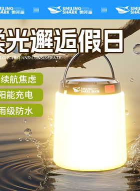 太阳能户外露营灯柔光充电应急家用便携帐篷LED照明灯营地氛围灯