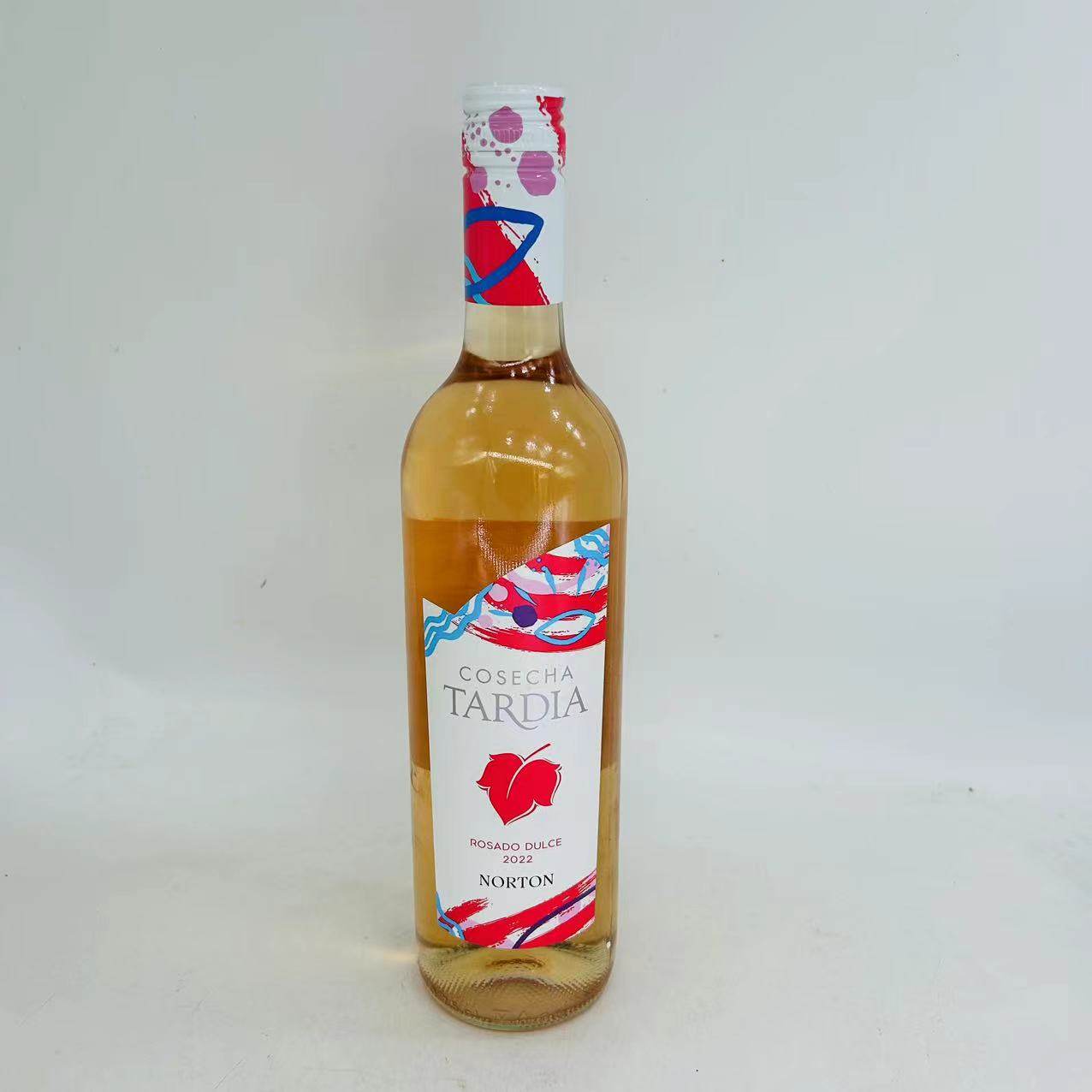 麦德龙阿根廷原装进口诺藤庄园晚收系列甜桃红葡萄酒750ml norton