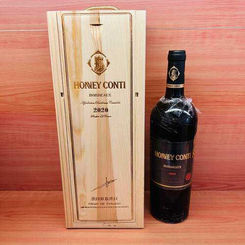 麦德龙法国霍尼康帝Honey Conti天堂酒窖14.5%vcl高度红葡萄酒