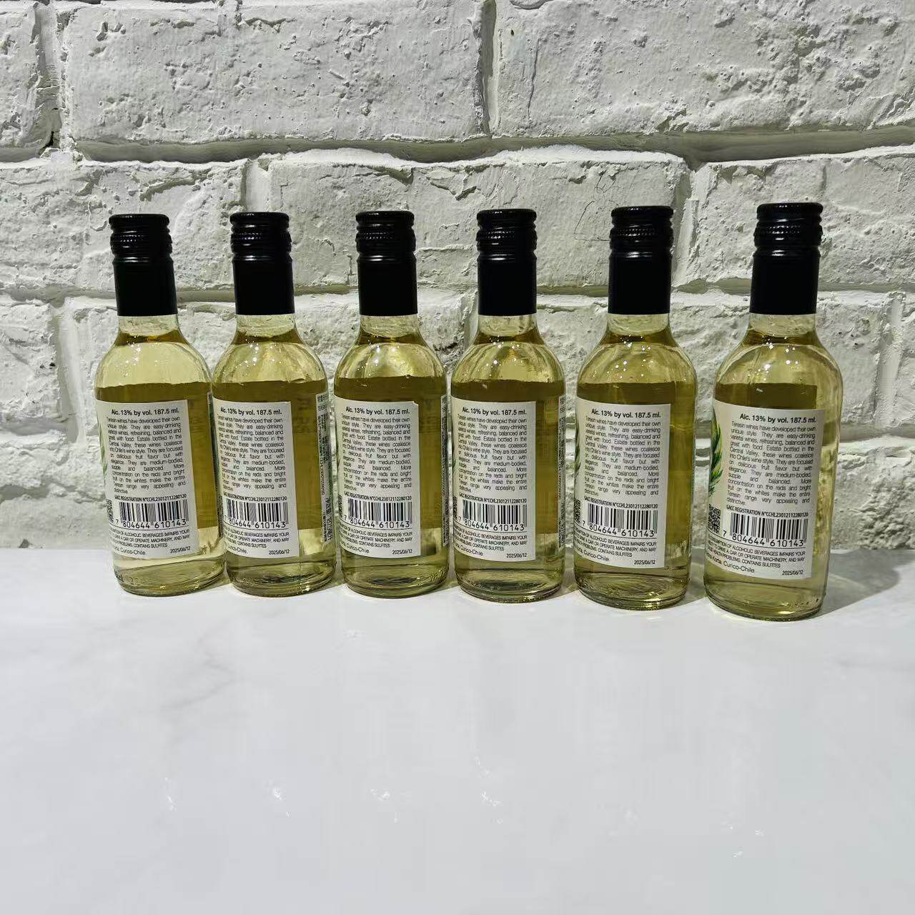 SAUVIGNON BLANC ESTATE BOTTLED CHILE  13%VOL  187mlX6