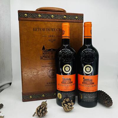 LETOR DUKE CROWN VIN ROUGE DE FRANCE 75CLx2