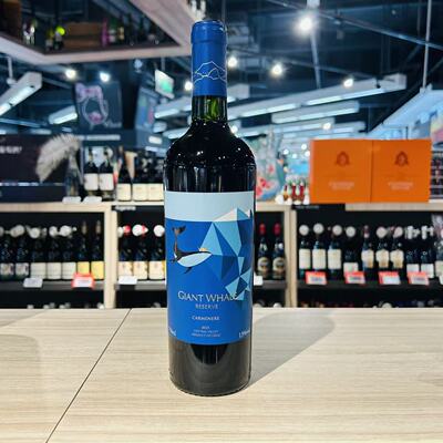 GIANT WHALE RESERVE CARMENERE CENTRAL VALLEY OF CHILE 75CL