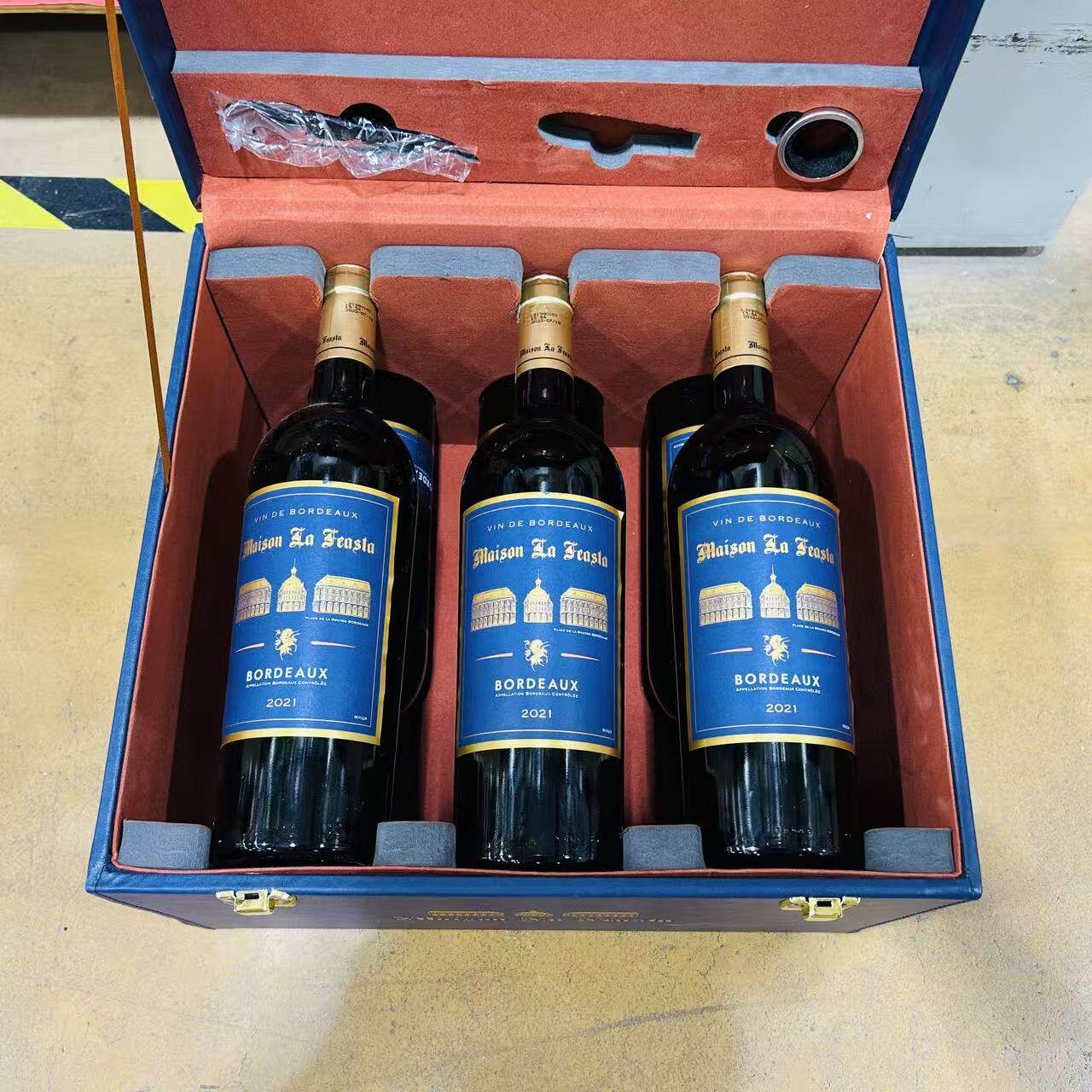 麦德龙法国原装进口菲思特feasta收藏卡本那红葡萄酒750mlX6礼箱