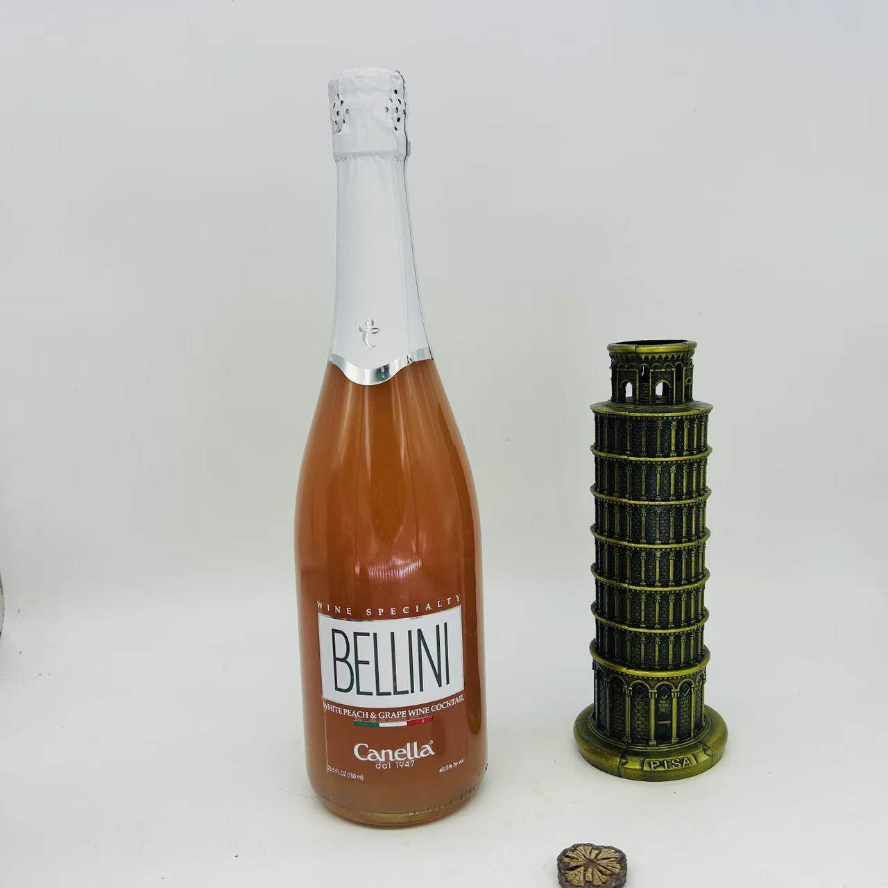 麦德龙意大利嘉奈拉贝莉妮BELLNI白桃果肉气泡葡萄酒(配制鸡尾酒)