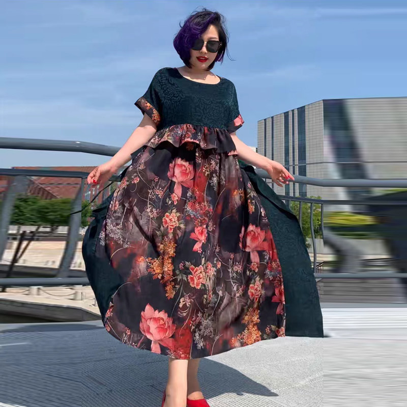 清仓捡漏 品牌女装 洋气休闲宽松大码长款连衣裙,女装/女士精品,连衣裙,淘宝优惠券,粉丝福利购,淘宝优惠卷