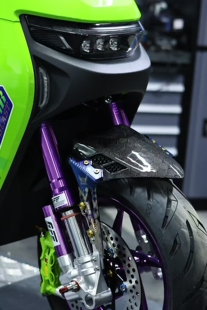 新款分体巴风特前挡泥板适用200开档改装小牛9号劲战电动车通用九