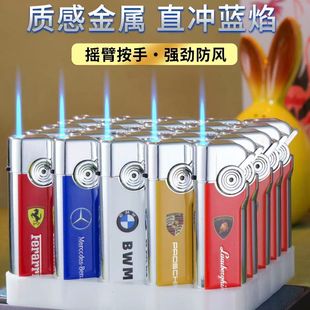新款50支高颜值潮流卡通金属防风打火机定制礼物企业名片宣传批发