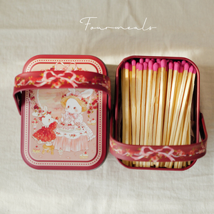 香薰120根长火柴蜡烛专用加大加长点火礼物女长柄 阿黛尔小兔