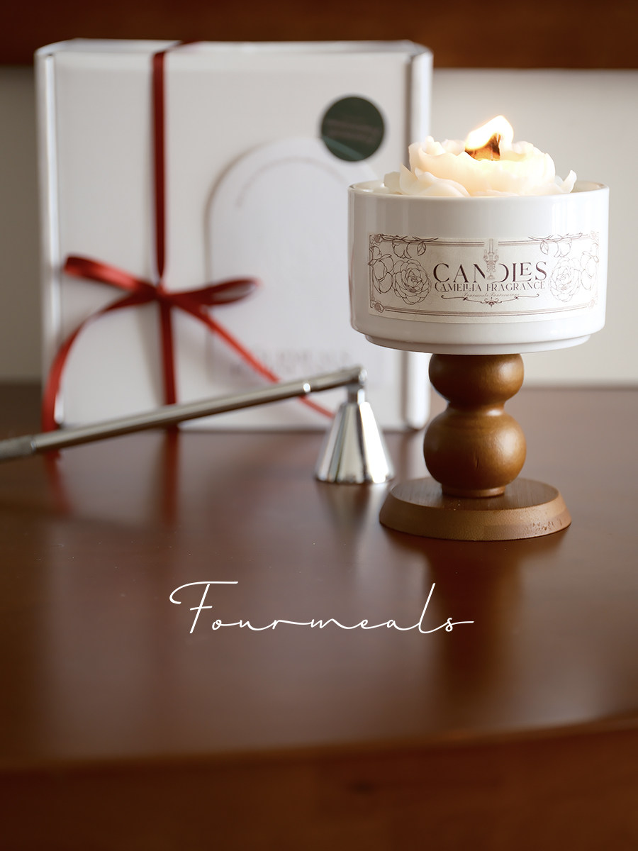 Подарочная коробка для нишевых ароматических свечей "Romance Jasmine Camellia" с ароматом жасмина и Камелии Подарочная коробка для девочек на день рождения Изображение 1