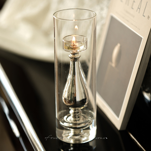 《水滴烛台》银重工法式复古香薰烛台蜡烛台中古小众高级装饰摆件