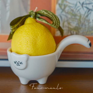 《猫柠morning》青柠罗勒蜜橘烛台香薰蜡烛小礼物送女生七夕生日