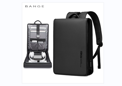 正品潮牌BG背包男双肩包大学生书包多功能轻薄商务14寸电脑包