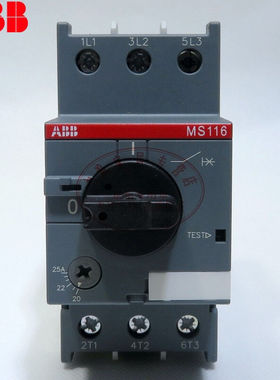 原装ABB马达保护开关电动机断路器电机保护器电机启动器MS116分段