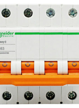 施耐德微型断路器空气开关三相四线总闸开关EA9系列4PC63AEA9AN4C