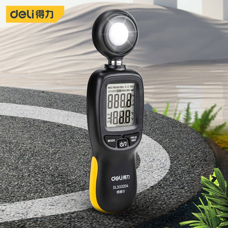 得力照度计测光仪数字光谱彩色高精度光照度测试仪器光度计亮度仪