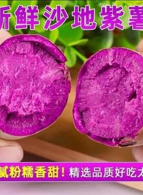 【坏果包赔】湖北鲜沙地小紫薯紫罗兰番薯紫心蜜薯4.5斤净重代餐