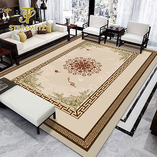 斯坦梅兹地毯【水晶绒面料】新中式客厅中国田园风茶几沙发满铺垫